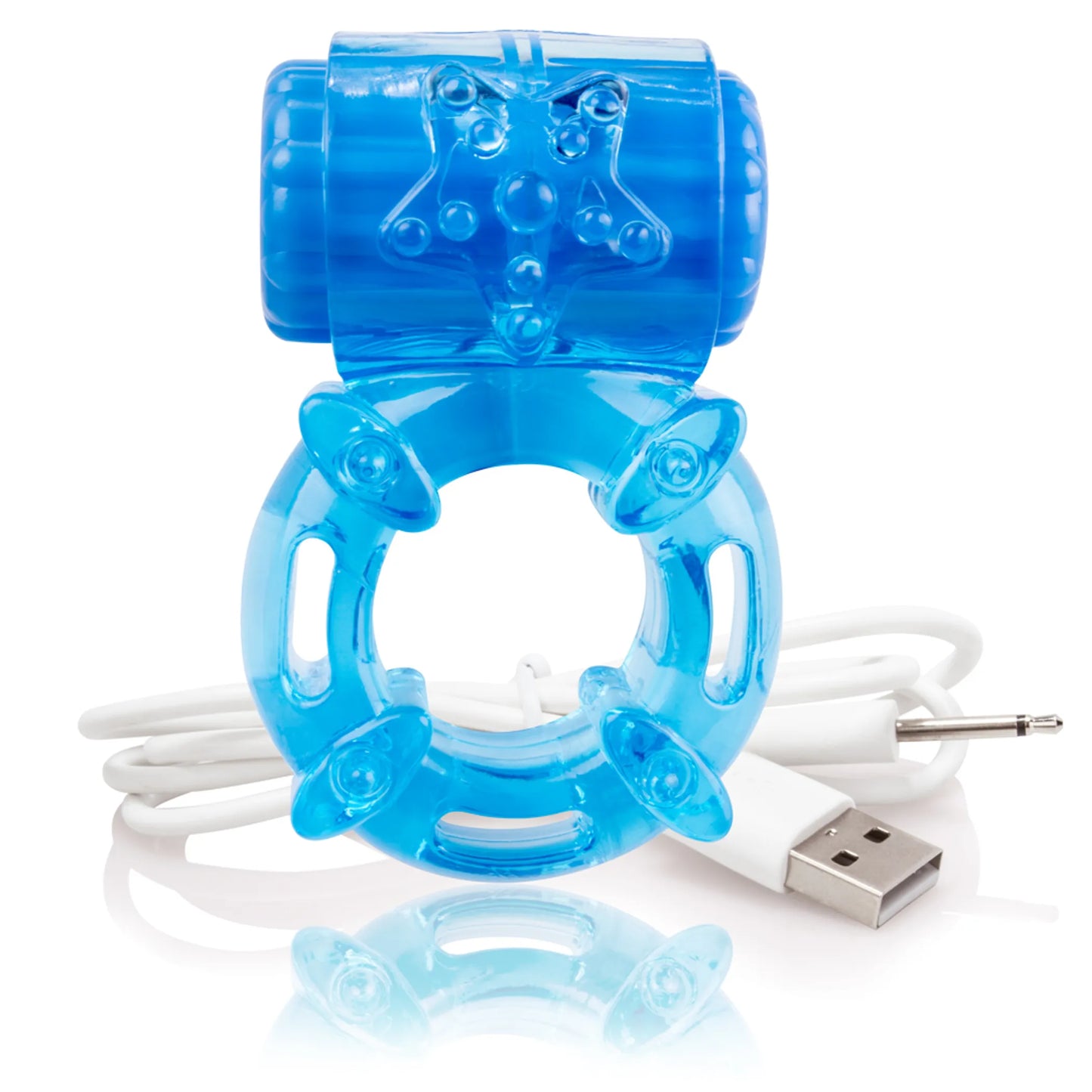 SCREAMING O CHARGED BIG O BLUE COCK RING