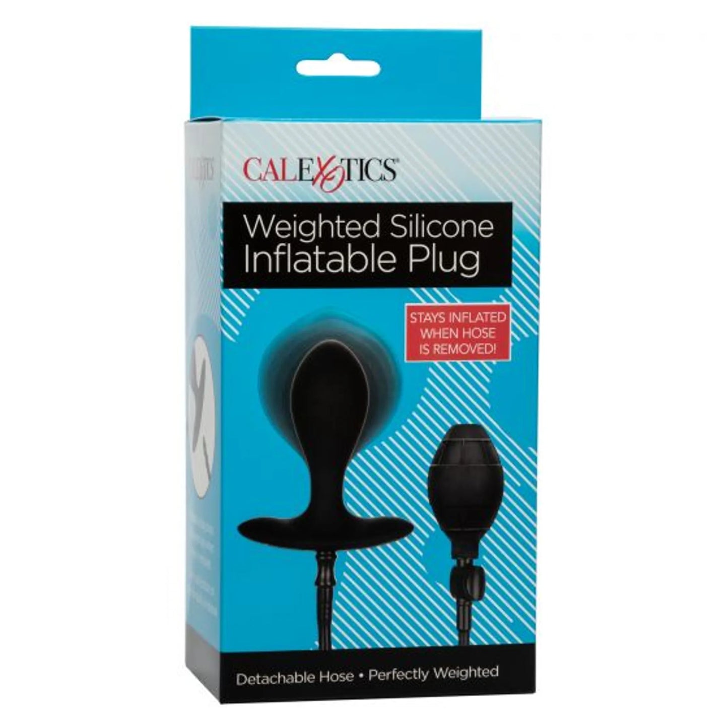 WEIGHTED SILICONE INFLATABLE BUTT PLUG