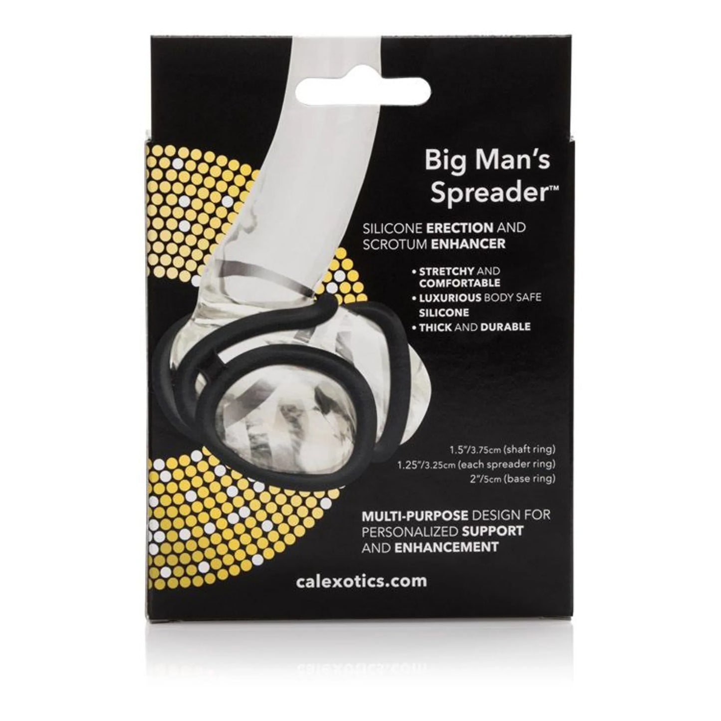 BIG MAN'S SPREADER RING BLACK