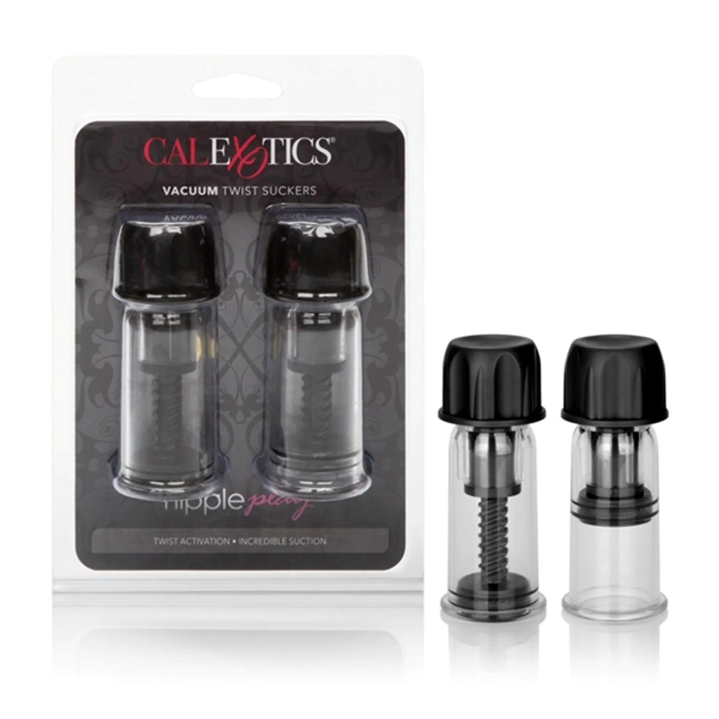 NIPPLE PLAY VACUUM TWIST SUCKERS BLACK