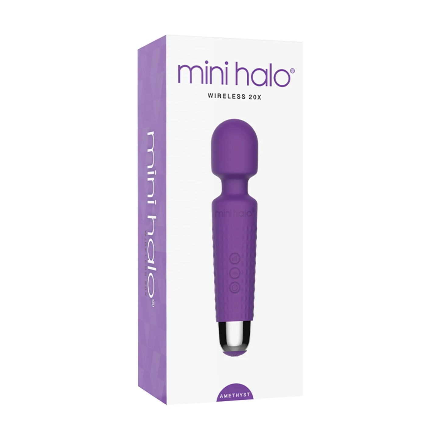 MINI HALO AMETHYST WAND RECHARGEABLE