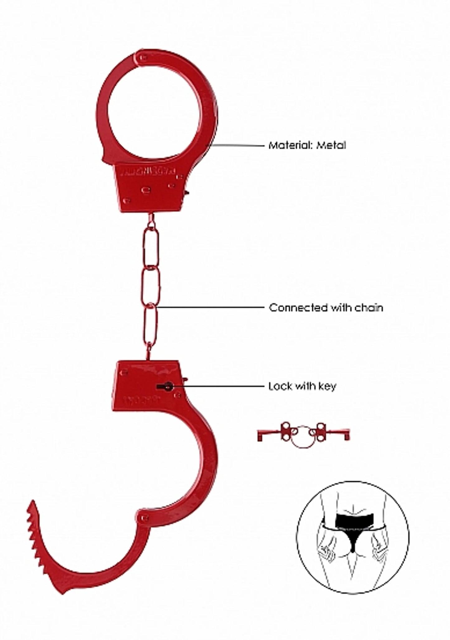 BEGINNER'S HANDCUFFS RED