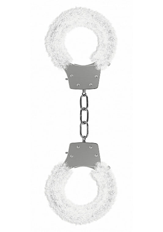 PLEASURE HANDCUFFS FURRY WHITE
