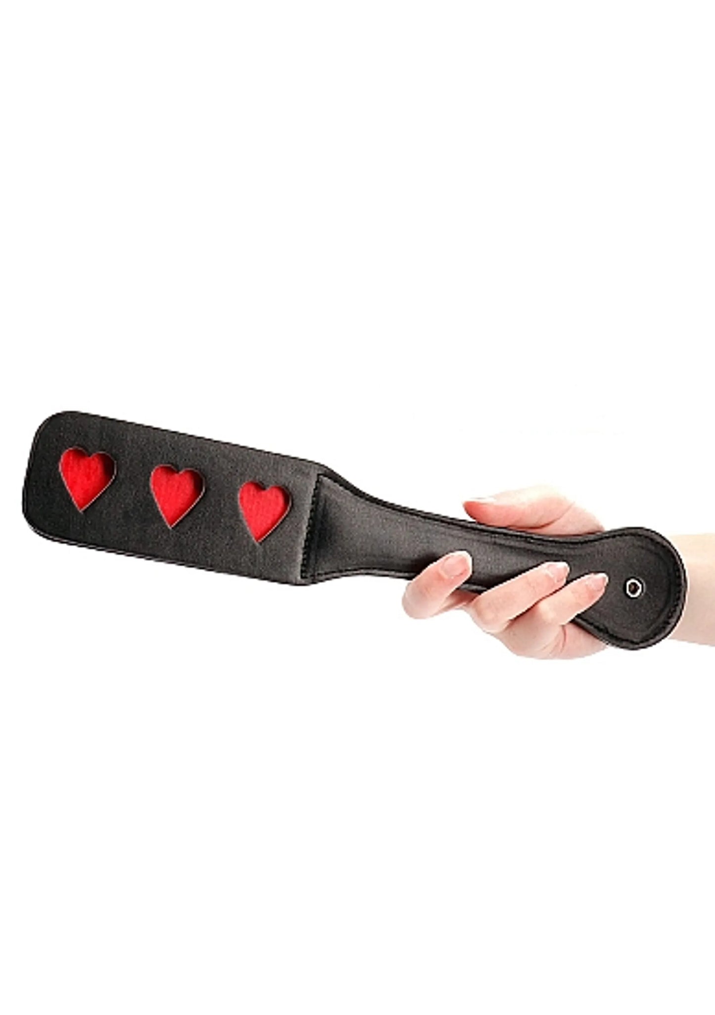 OUCH! PADDLE HEARTS BLACK