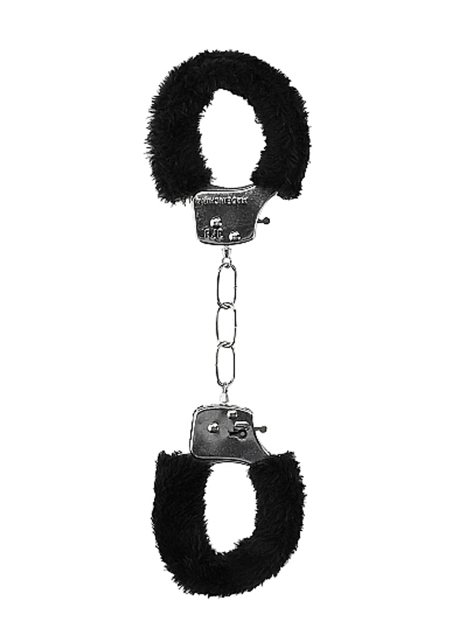 B&W BEGINNER'S FURRY HANDCUFFS W/ QUICK RELEASE BUTTON