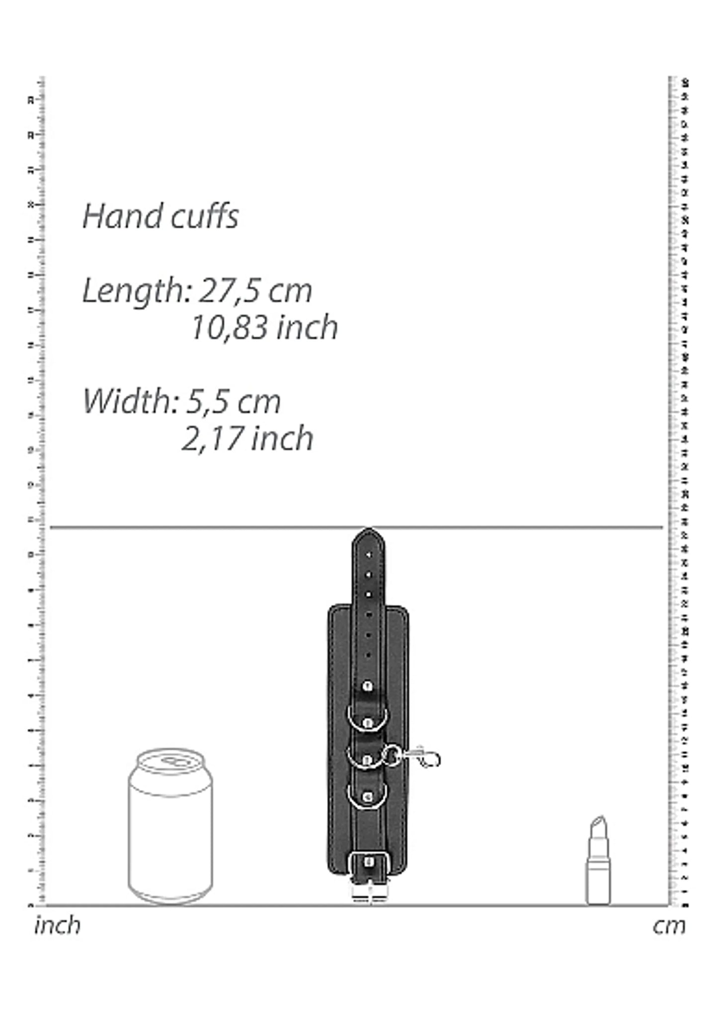 B&W HOGTIE W/ HAND & ANKLE CUFFS BONDED LEATHER