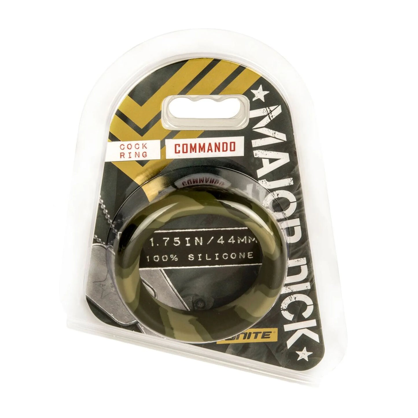 MAJOR DICK COMMANDO 1.75 WIDE SILICONE COCK RING "