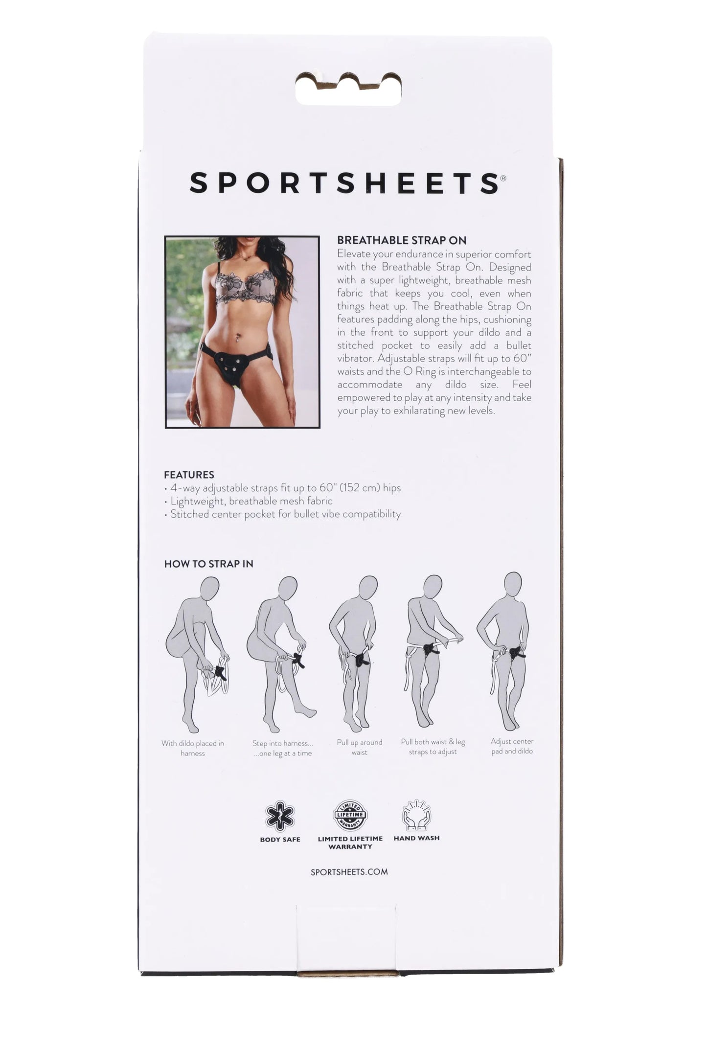 SPORTSHEETS BREATHABLE STRAP ON