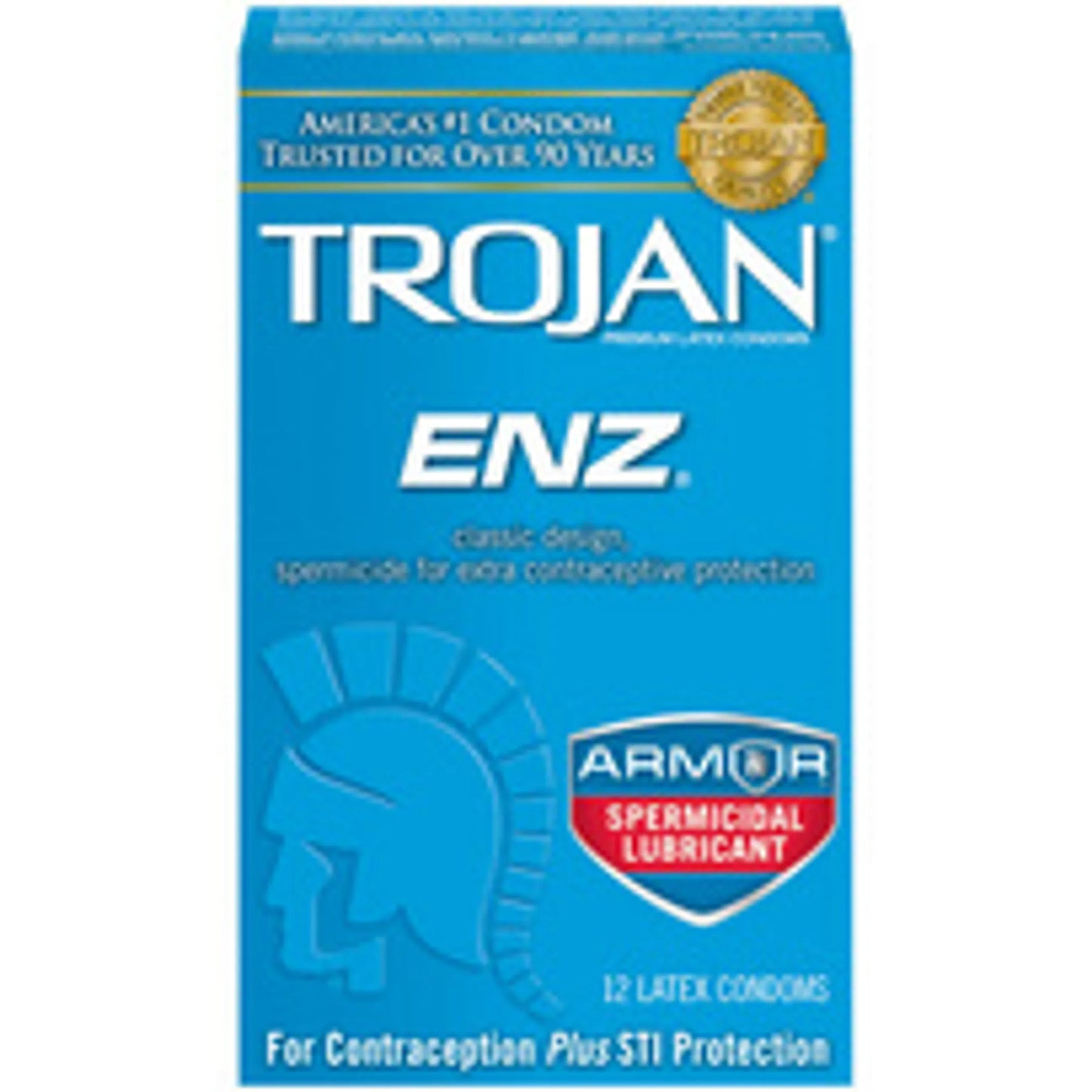 TROJAN ENZ SPERMICIDAL 12 PACK