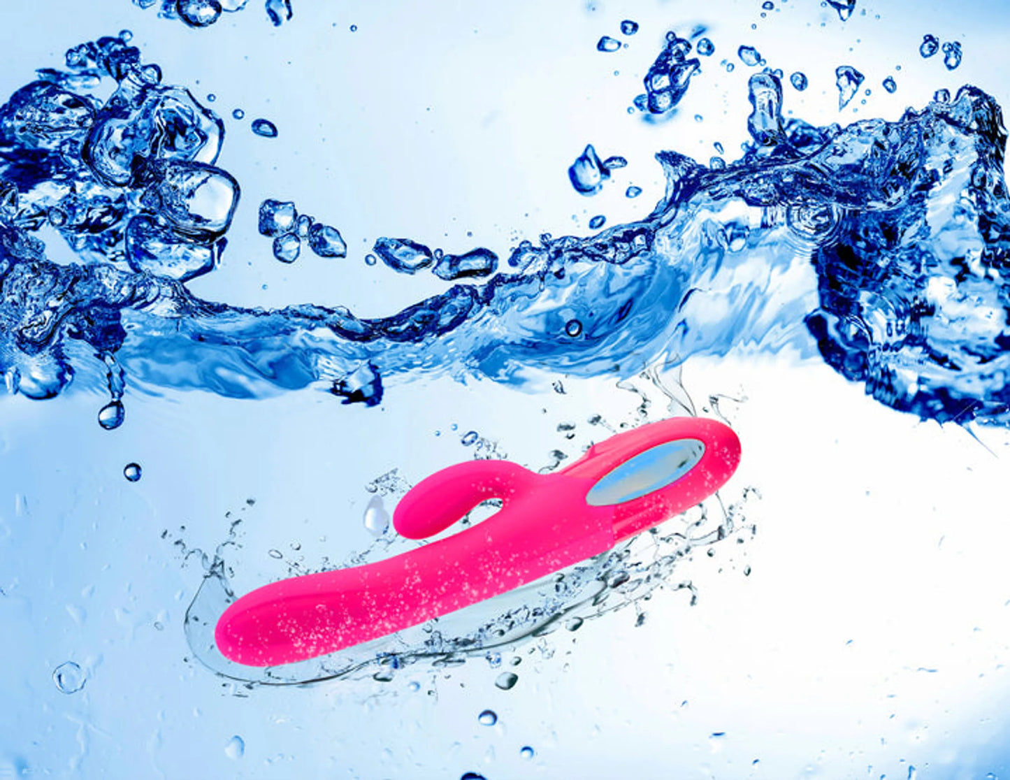 VIBEN HYPNOTIC THRUSTING RABBIT W/ CLIT STIM HOT PINK