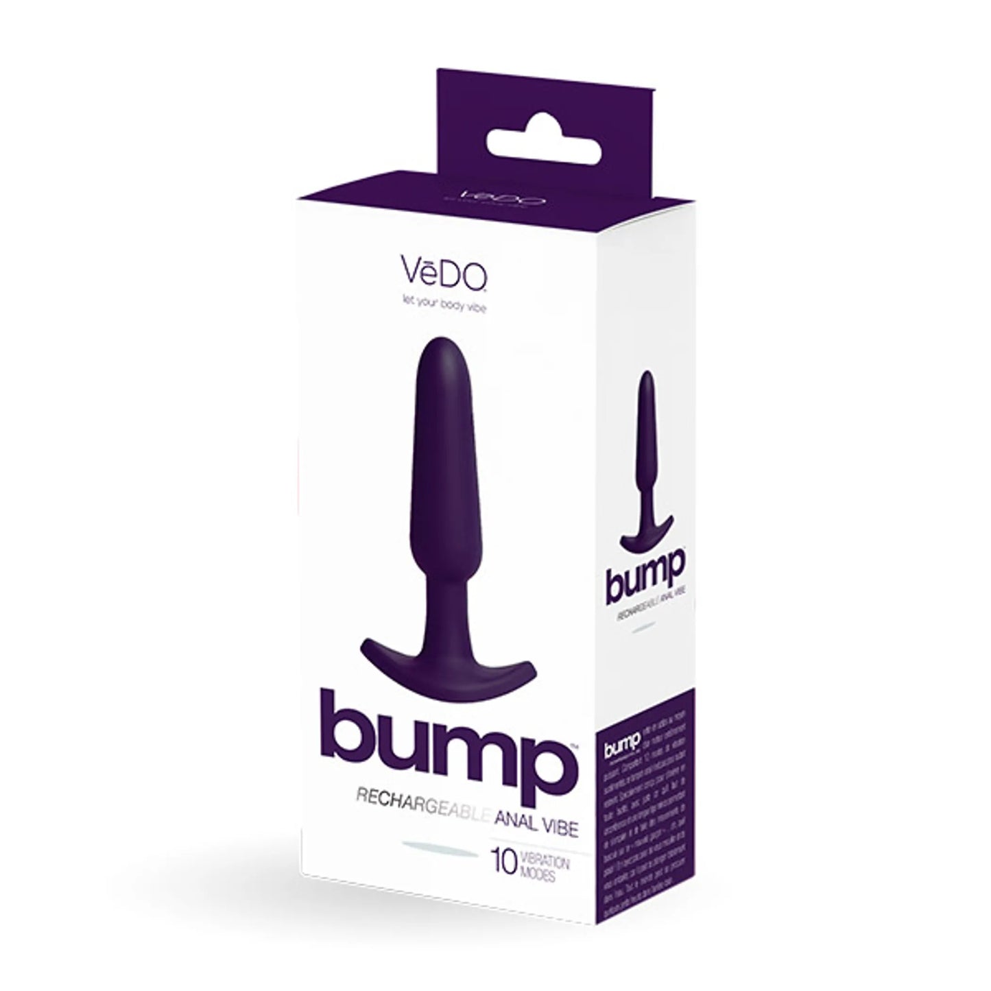 VEDO BUMP RECHARGEABLE ANAL VIBE DEEP PURPLE