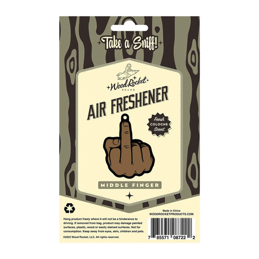 MIDDLE FINGER BROWN AIR FRESHENER (NET)