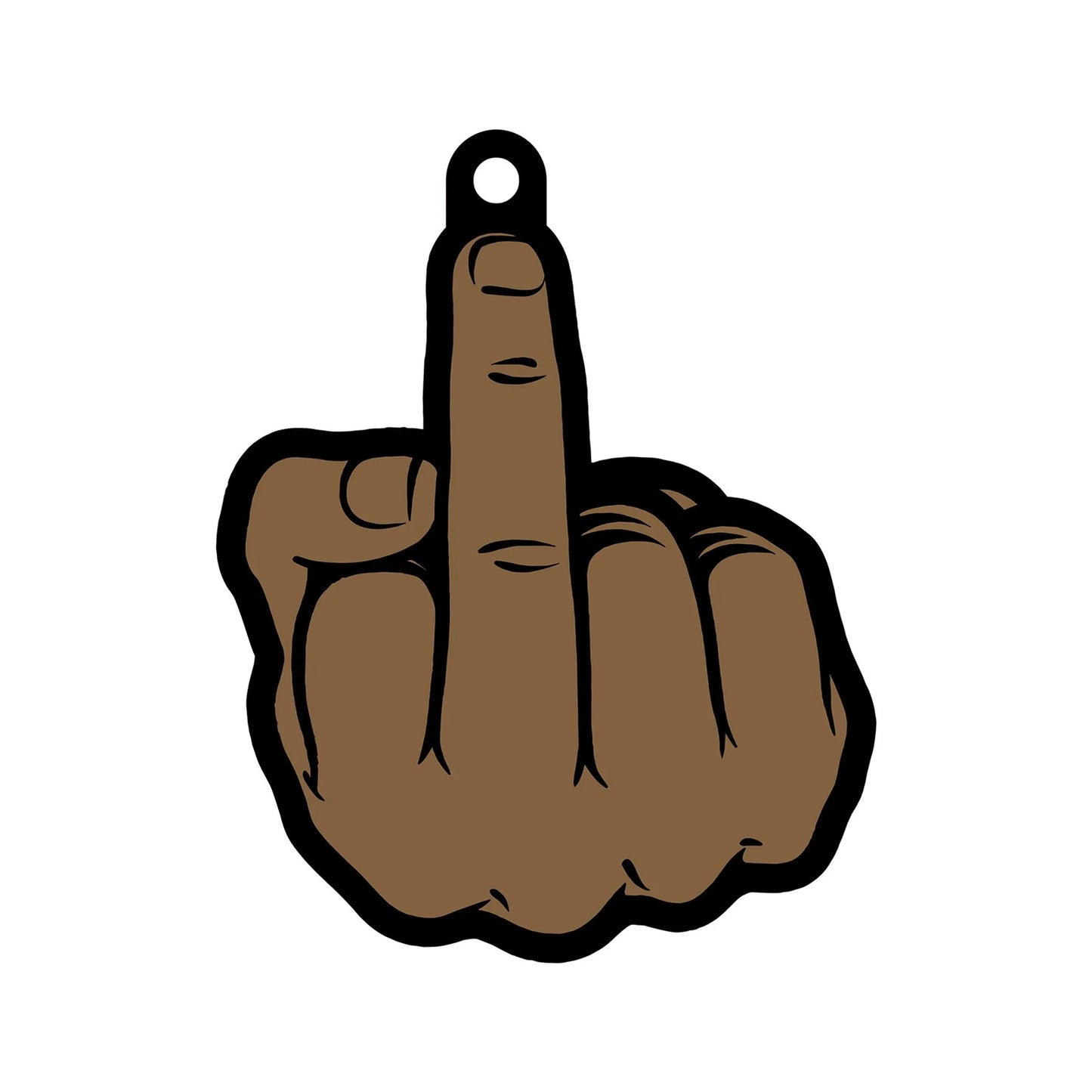 MIDDLE FINGER BROWN AIR FRESHENER (NET)
