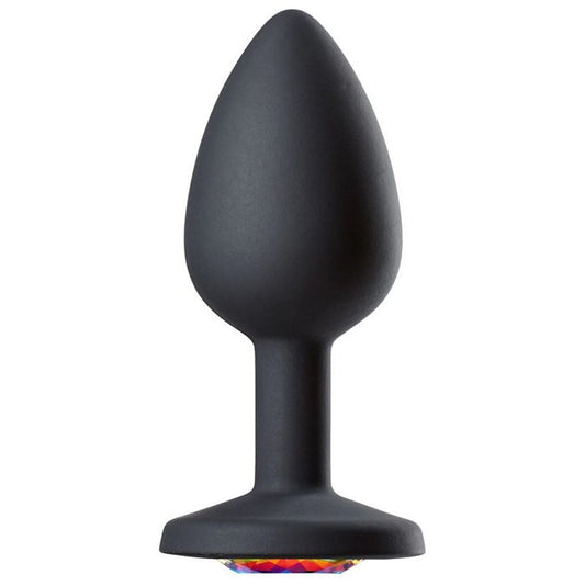CLOUD 9 GEMS BLACK SILICONE ANAL PLUG SMALL