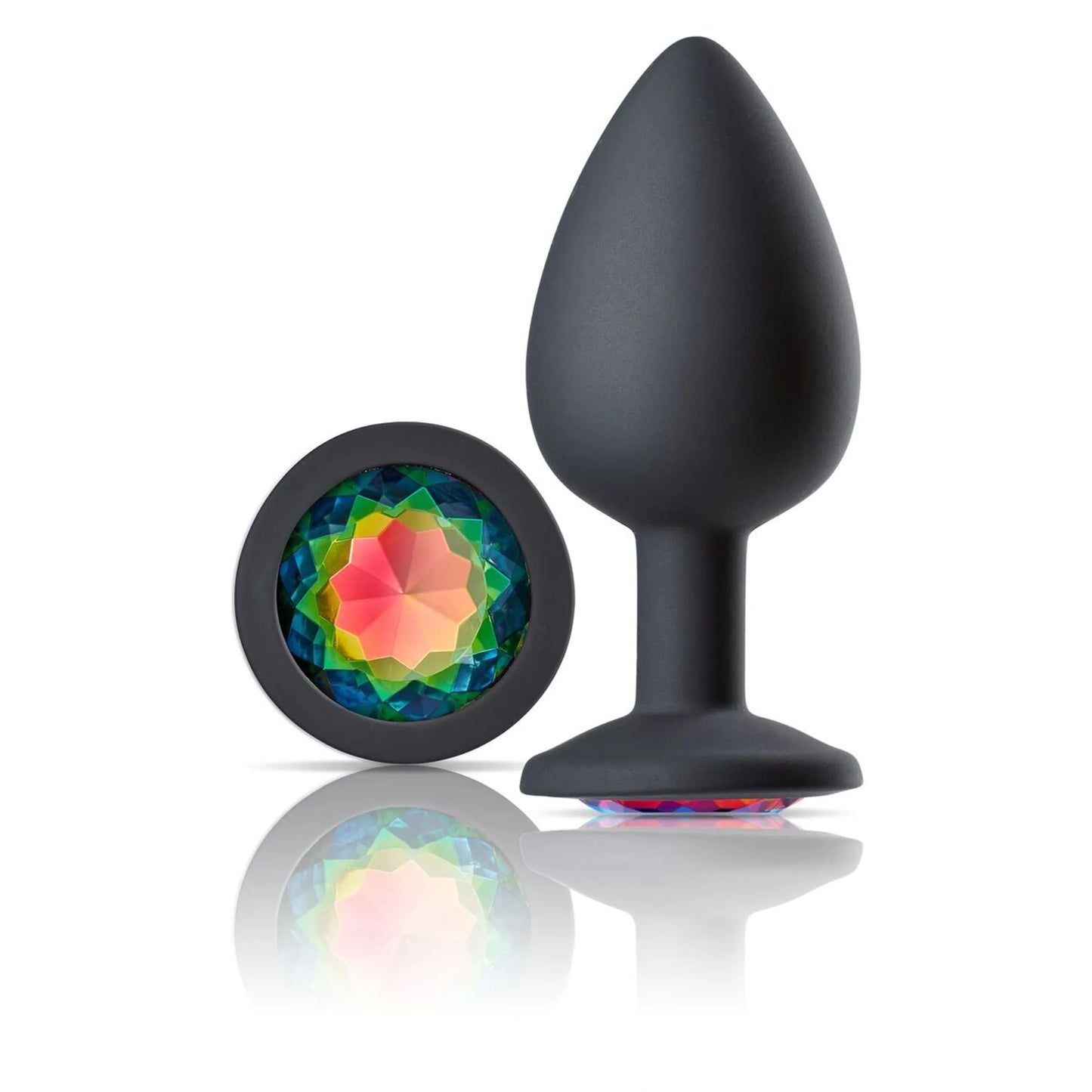 CLOUD 9 GEMS BLACK SILICONE ANAL PLUG LARGE