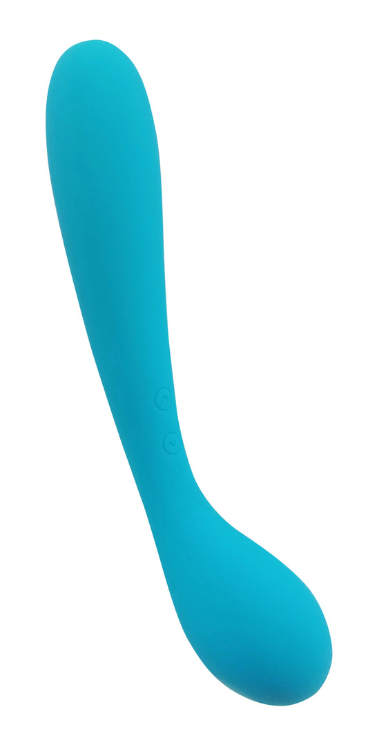 CLOUD 9 HEALTH & WELLNESS RECHARGEABLE G-SPOT SLIM 7IN DUAL MOTORS AQUA BLUE