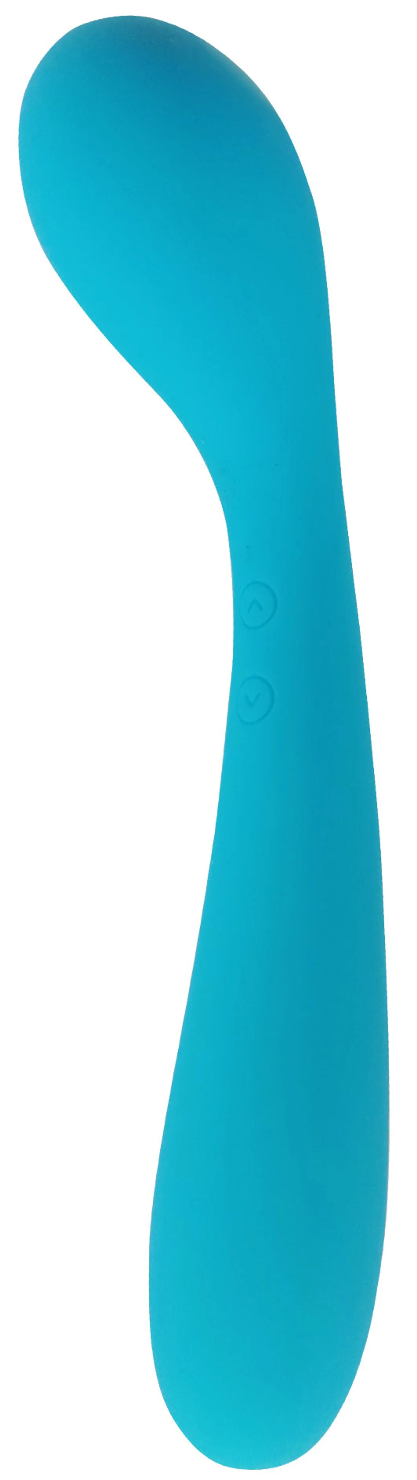 CLOUD 9 HEALTH & WELLNESS RECHARGEABLE G-SPOT SLIM 7IN DUAL MOTORS AQUA BLUE