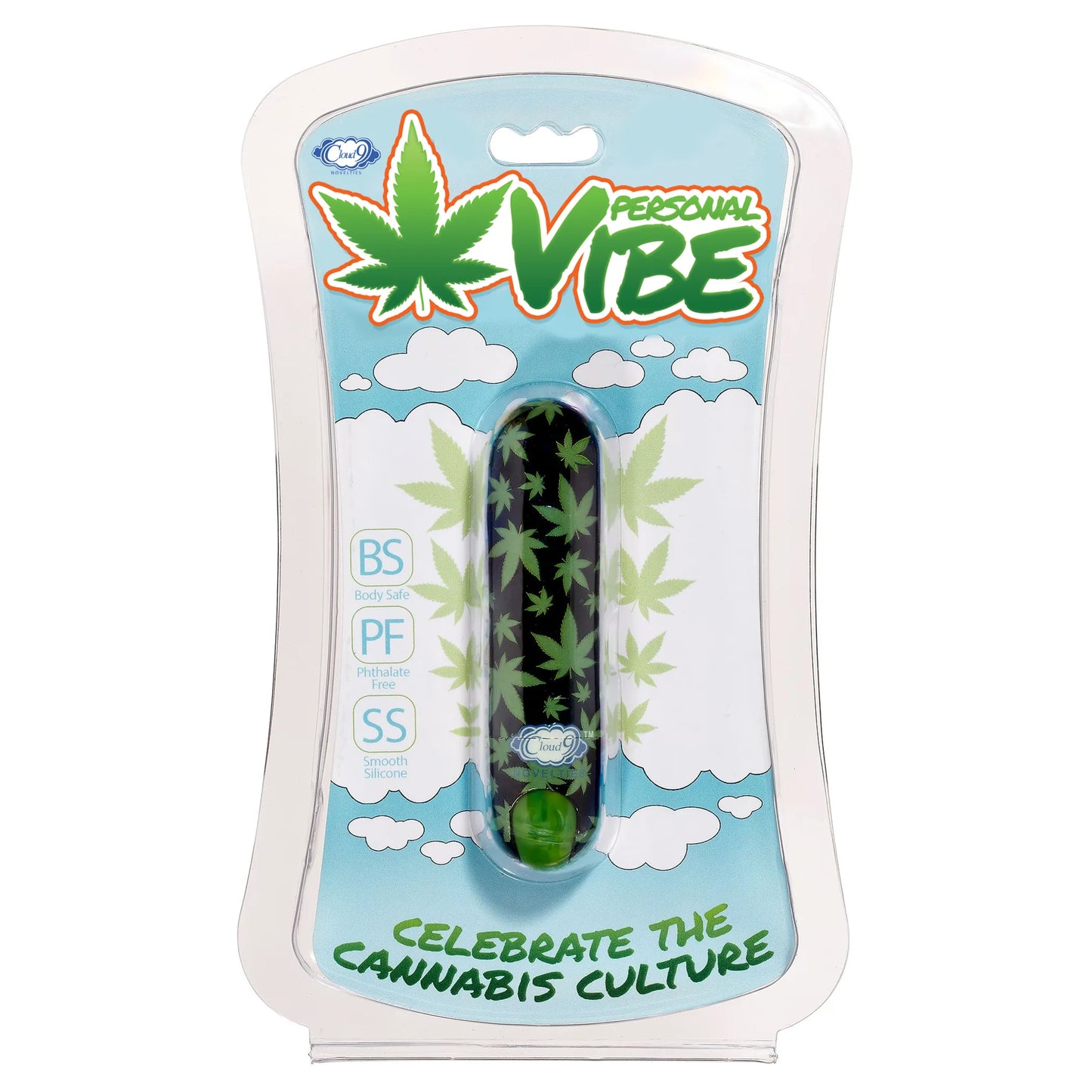 STUBBY VIBE BLACK/CANNABIS LEAF