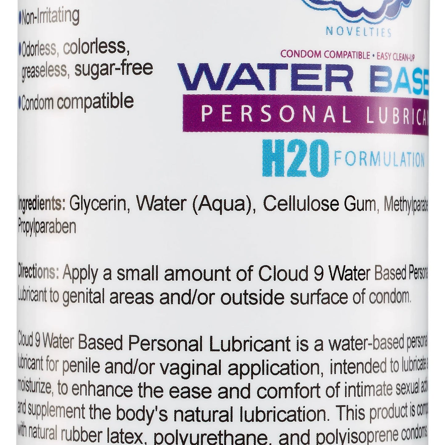 CLOUD 9 WATER BASED PERSONAL LUBRICANT 8 OZ