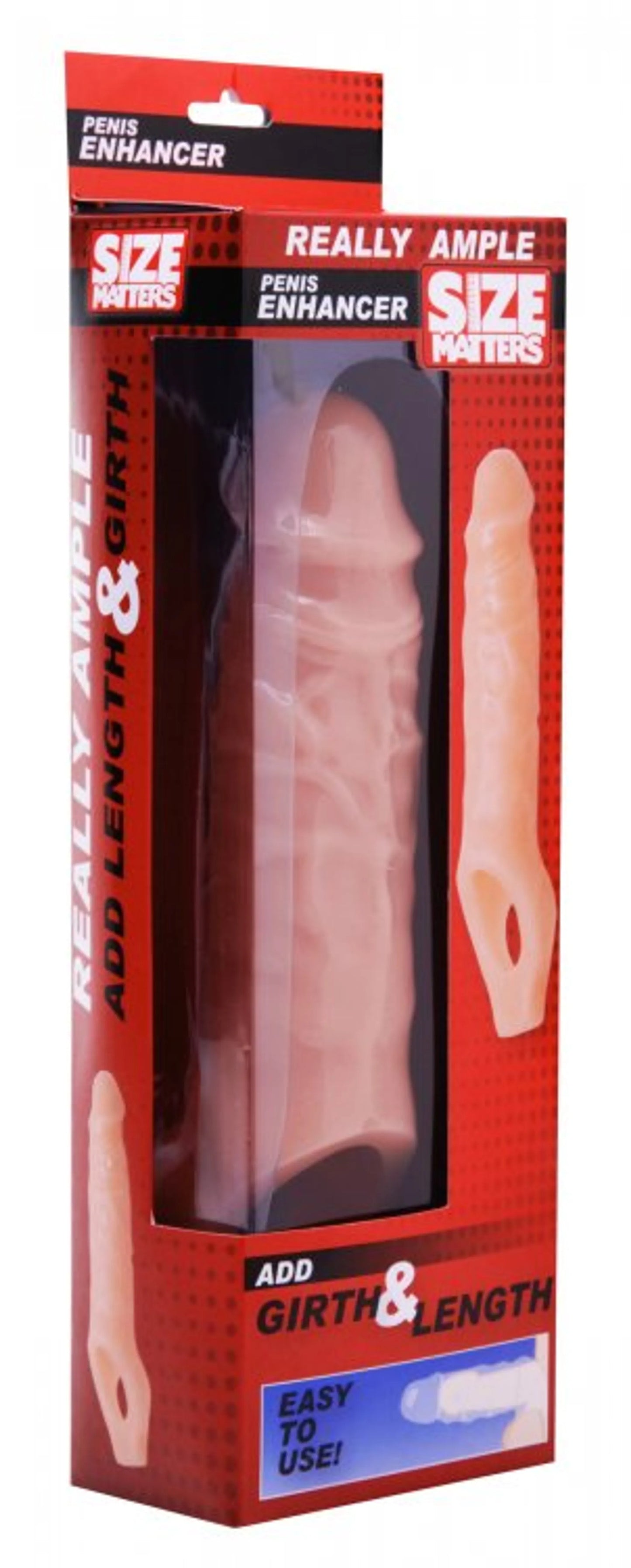 SIZE MATTERS REALLY AMPLE PENIS ENHANCER SHEATH FLESH
