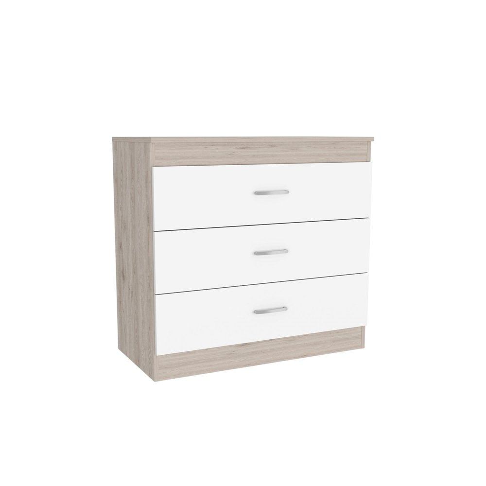 31" Black Three Drawer Dresser