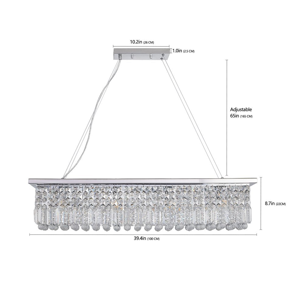 Amber Chandelier Metal Ceiling Light