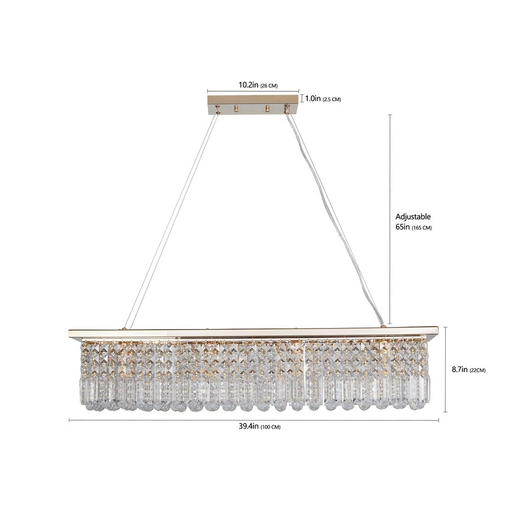 Gold Chandelier Metal Ceiling Light