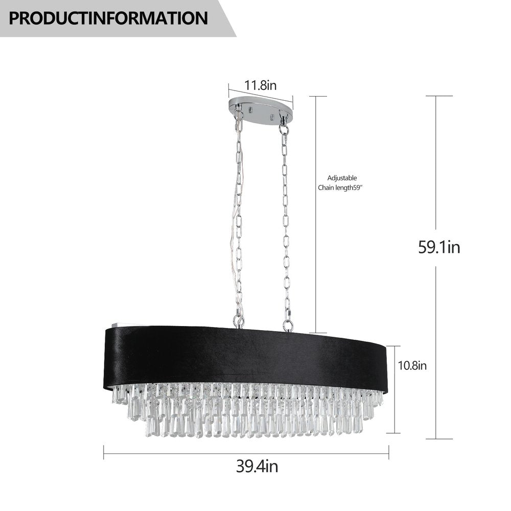 Clear Chandelier Crystal Ceiling Light