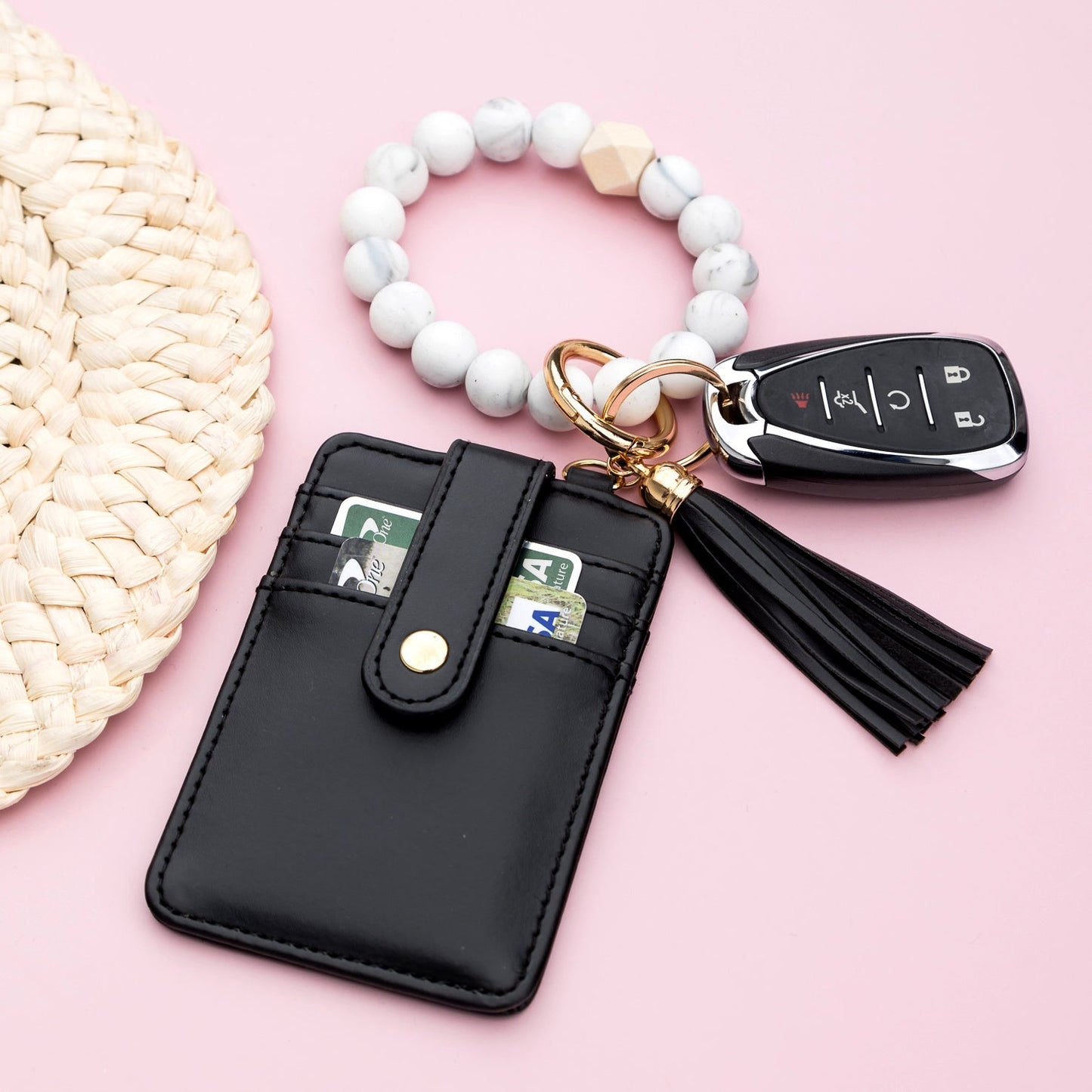 Silicone Key Ring Wallet Bracelet