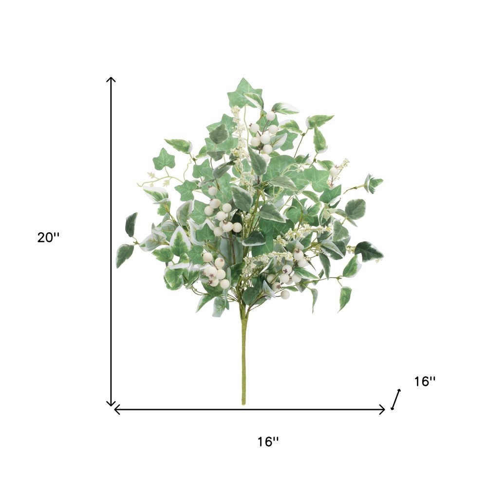 Set of Two 16" Green Artificial