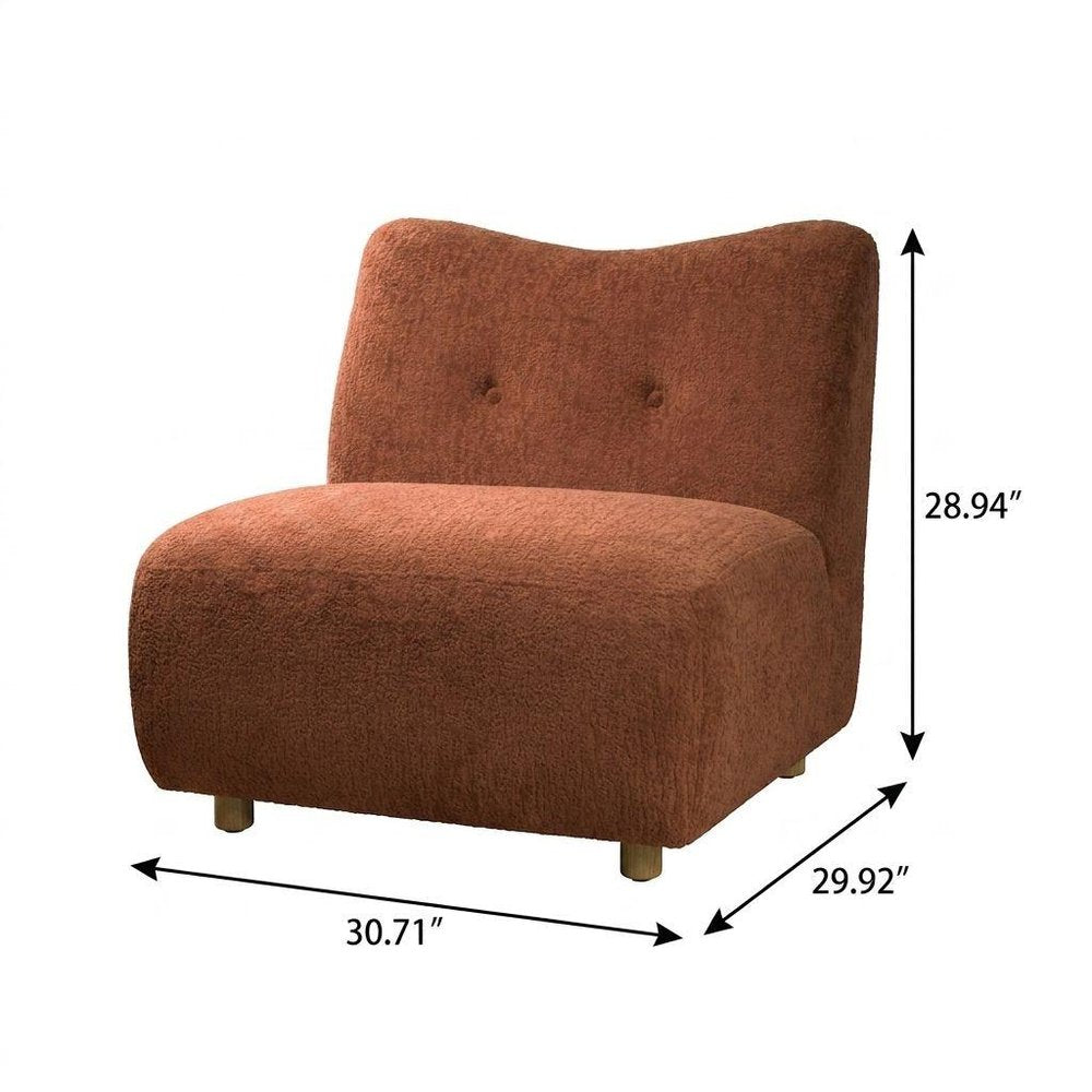 31" Green and Natural Fabric Side Chair
