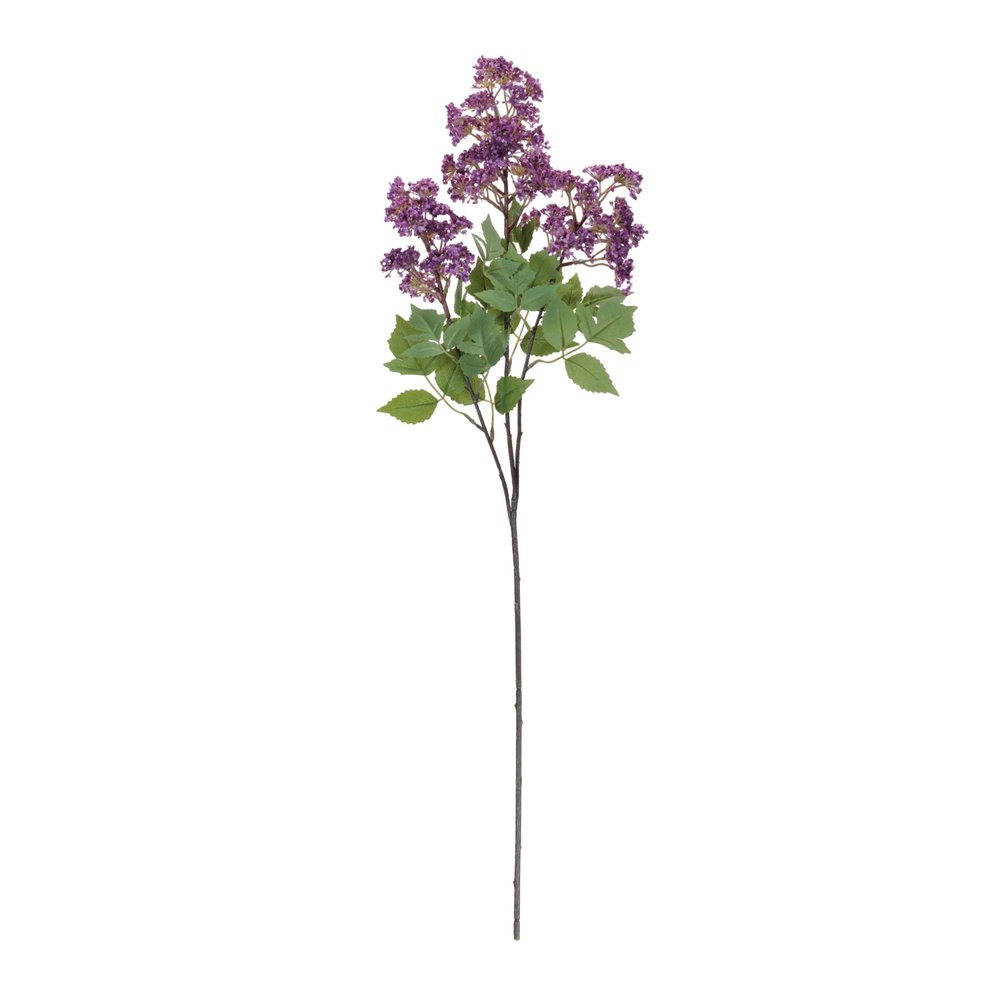 Set of four 4" Purple Green And Brown Flowering Artificial Tree