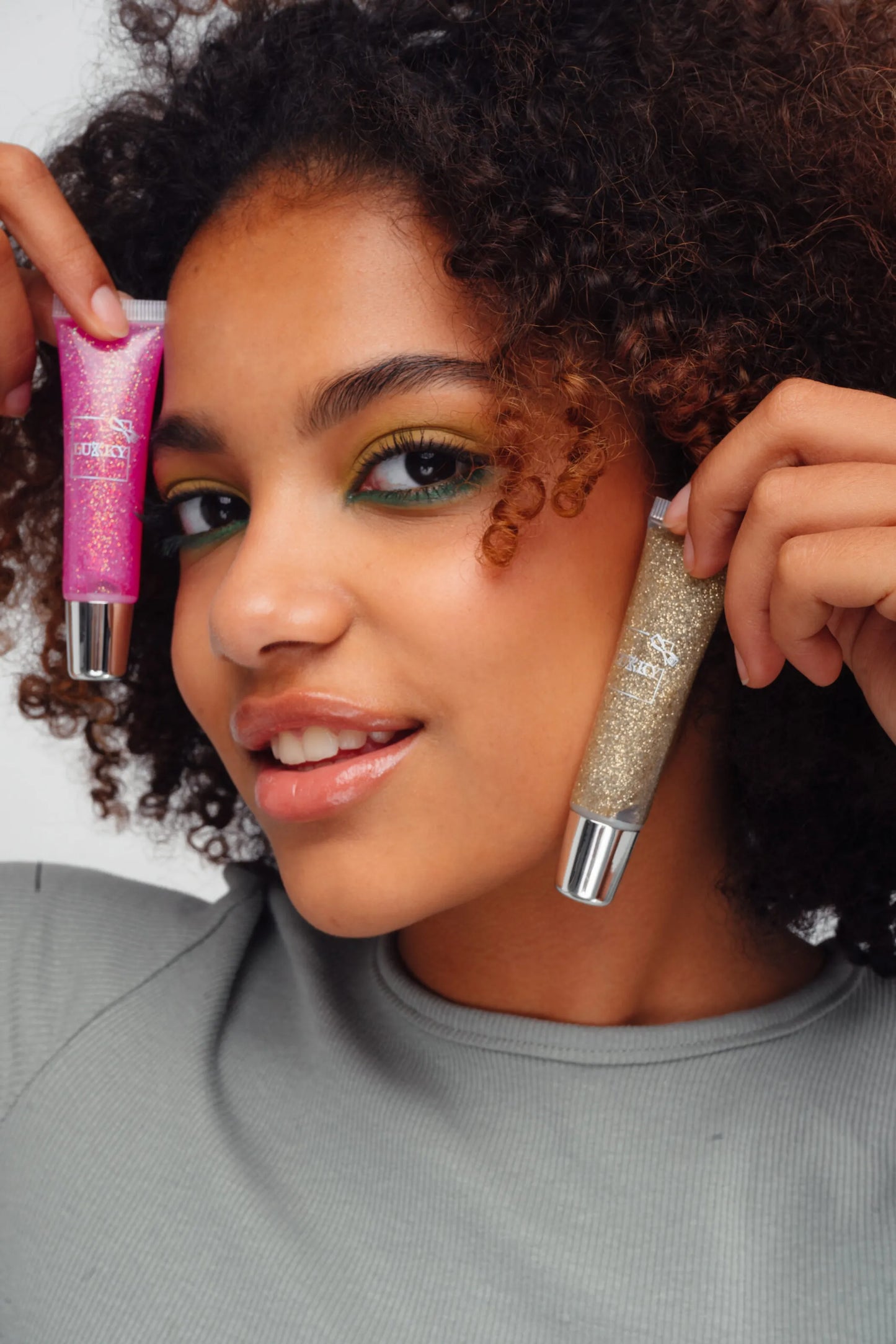 LUKKY Body and hair glitter gel x 0.44 fl.oz., assortment of 12 pieces