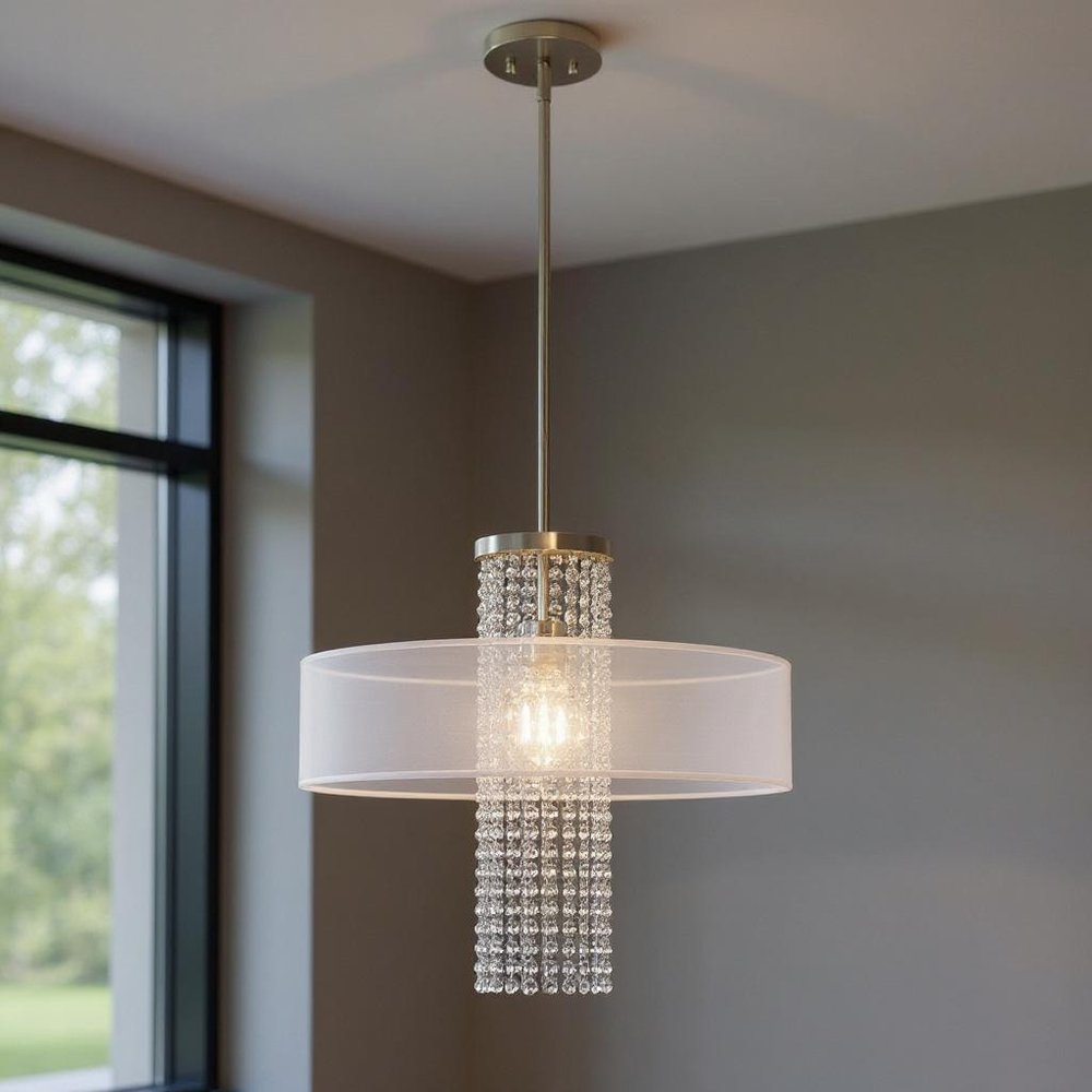 Dimmable Chandelier With Shades