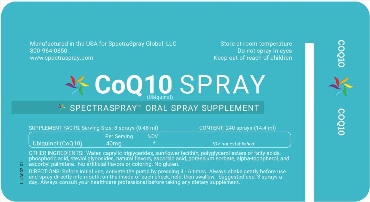CoQ10 Oral Spray Supplement by SpectraSpray