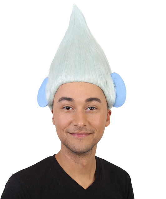 Silver Troll Wig with Ears