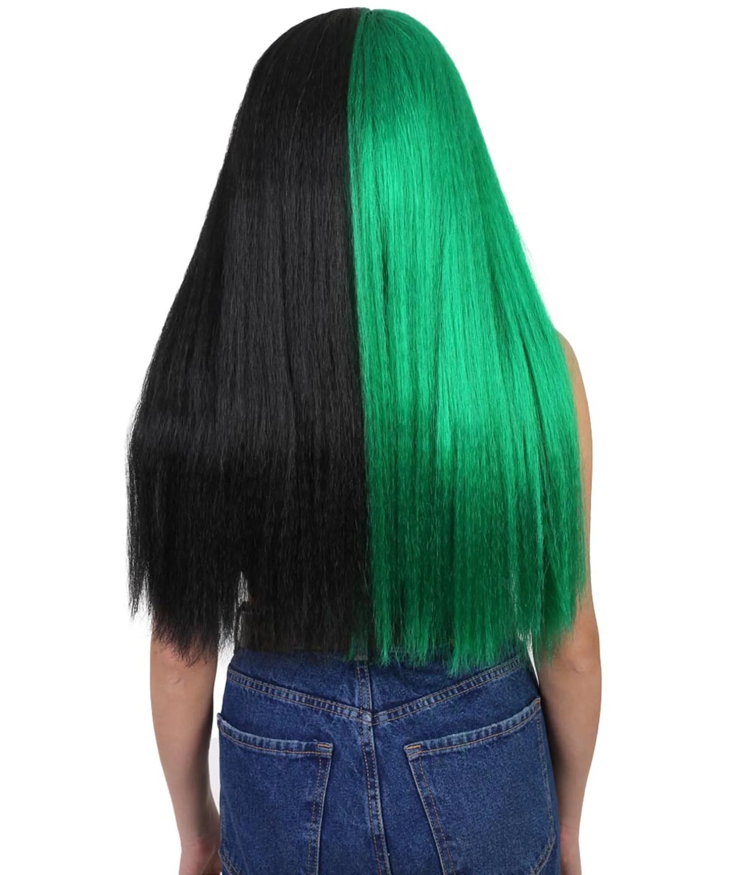 Two Tone Green Wig