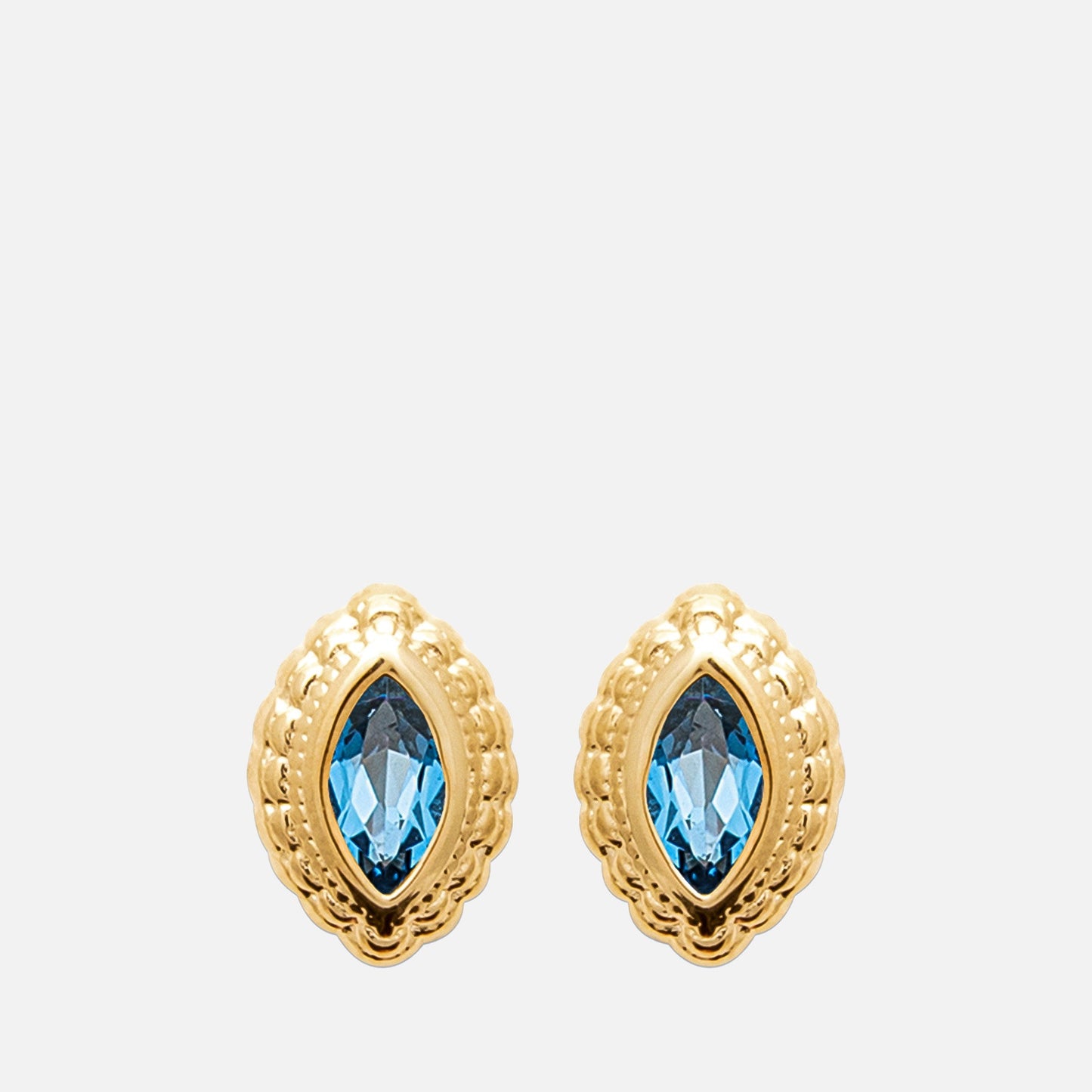 MKF Collection by Mia K. - Vida Marquise Halo Studs