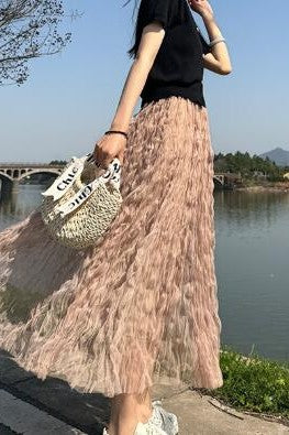 Midi Mesh Skirt