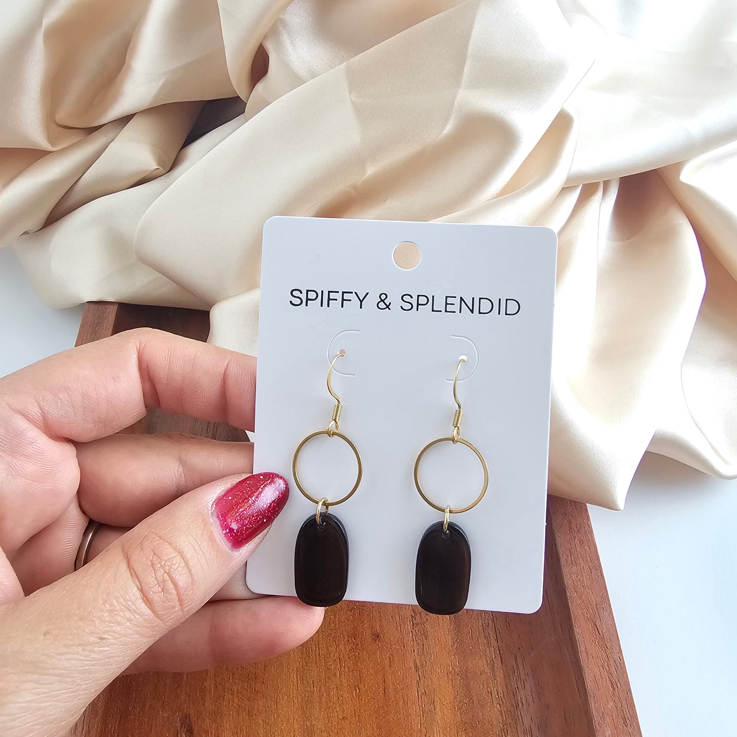 Emma Earrings - Mahogany