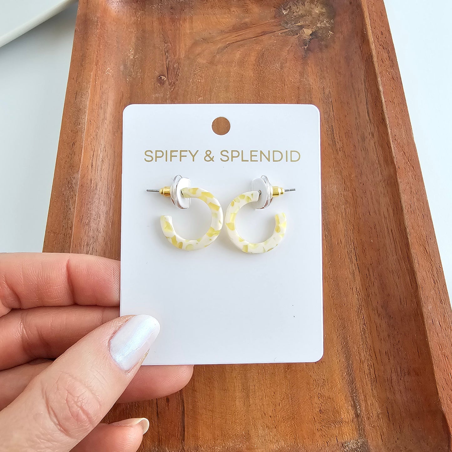 Micro Cam Mini Hoops - Buttercream Dot