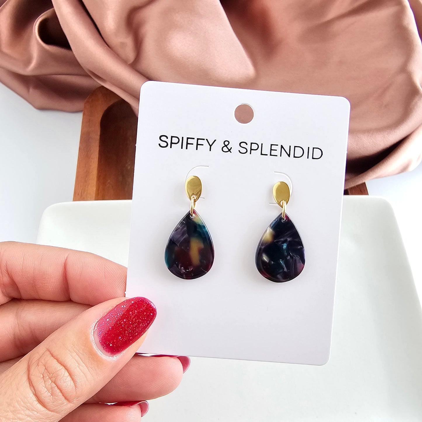 Leah Earrings - Jeweled Twilight