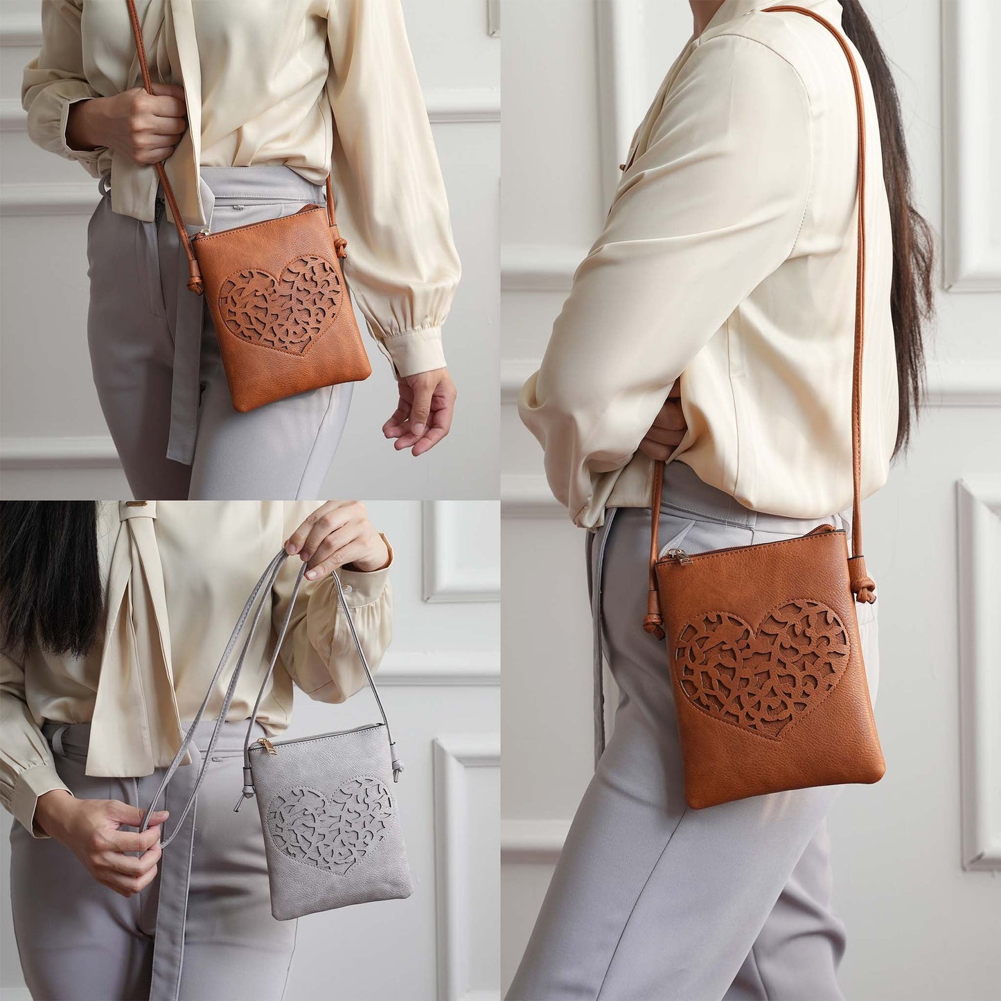 MKF Collection by Mia K. - Heartly Crossbody Bag