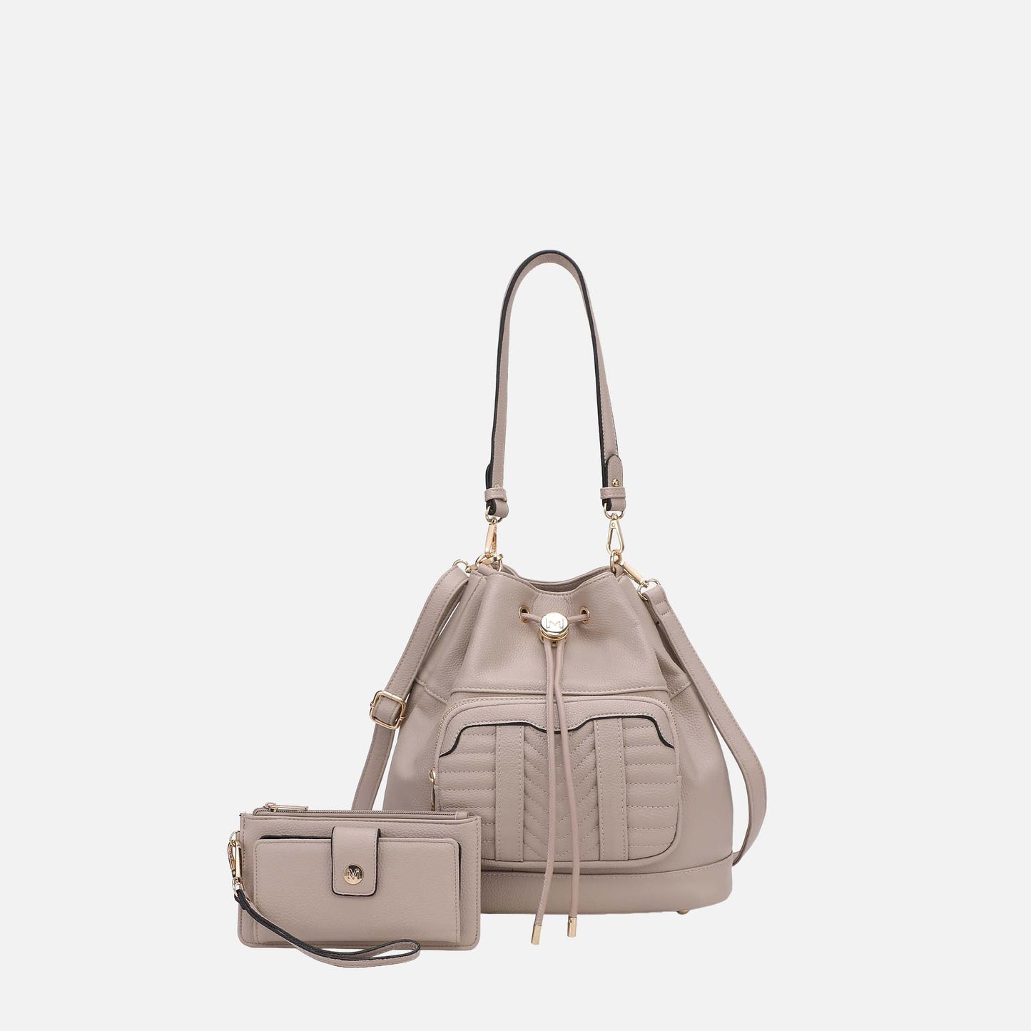 MKF Collection by Mia K. - Ryder Bucket Bag and Wallet Set