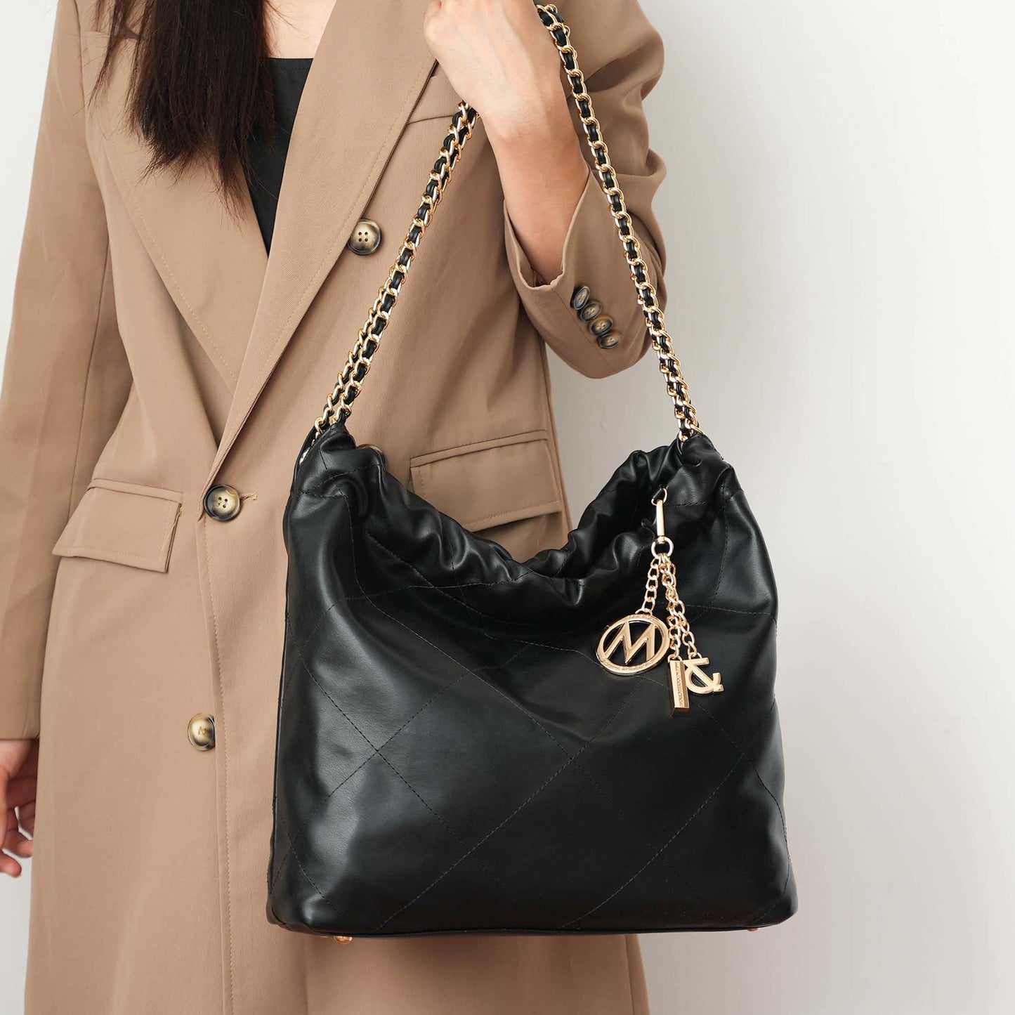 MKF Collection by Mia K. - Celestine Quilted Shoulder Bag