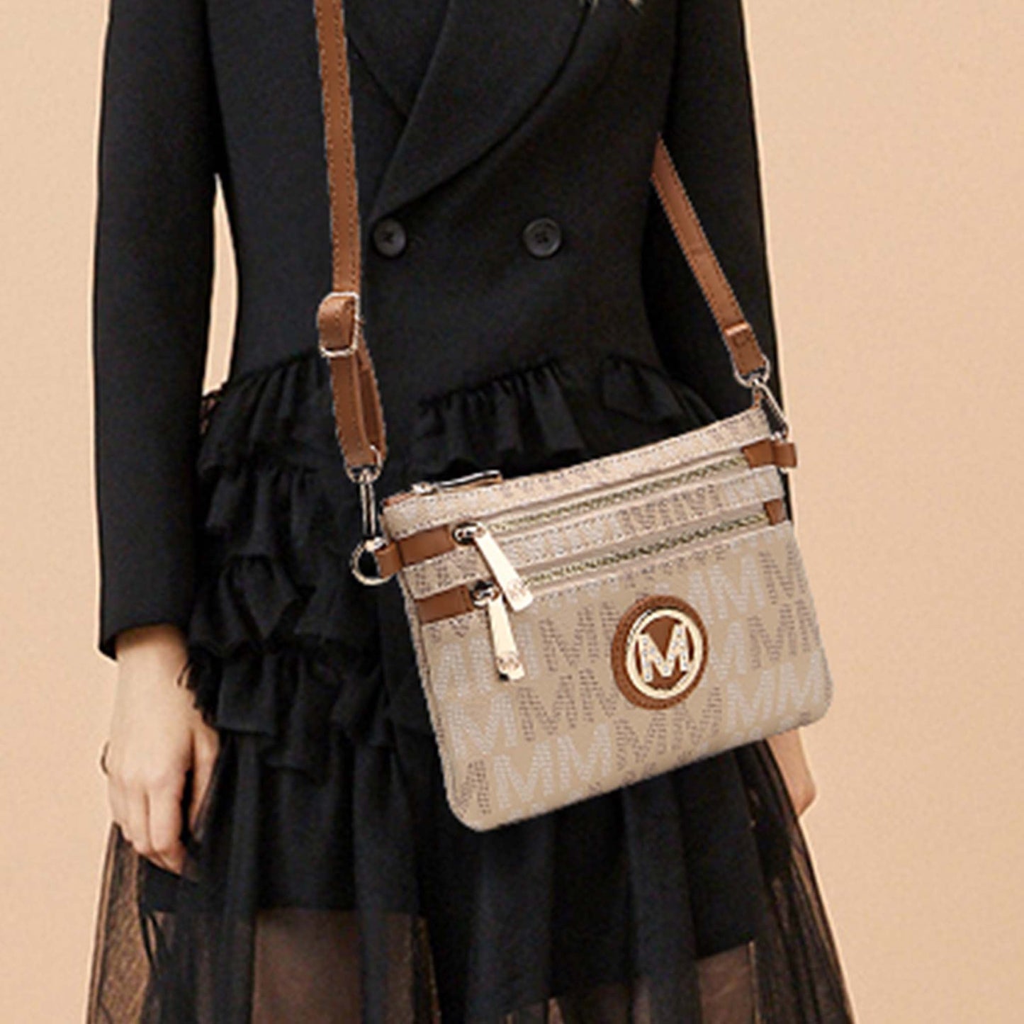 MKF Collection by Mia K. - Helen Signature Phone Crossbody Bag