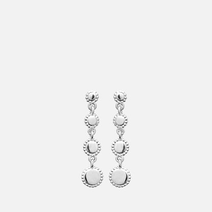 MKF Collection by Mia K. - Juno Beaded Disc Drop Earrings