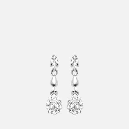 MKF Collection by Mia K. - Halo Drop Earrings