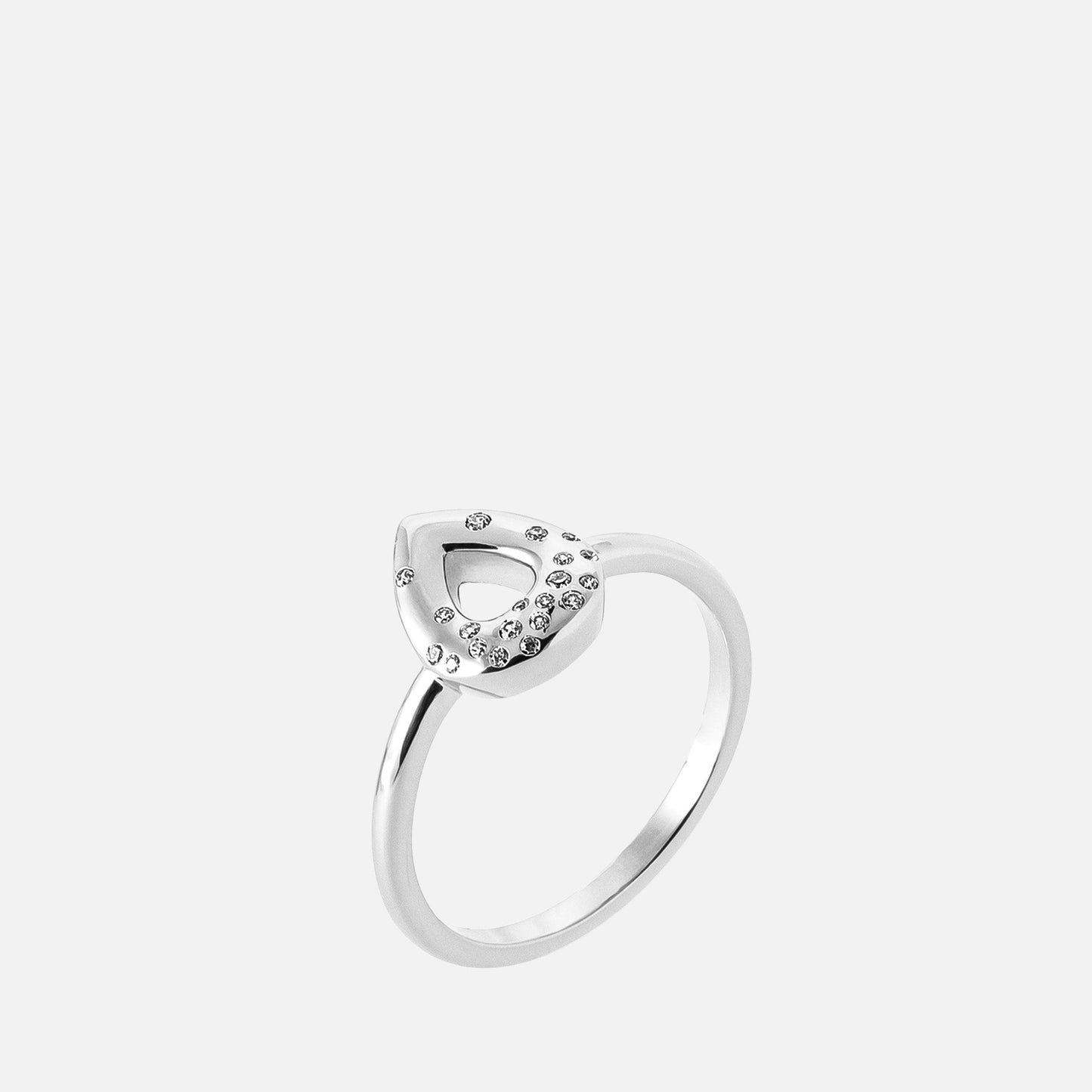 MKF Collection by Mia K. - Astraea Teardrop Medallion Ring