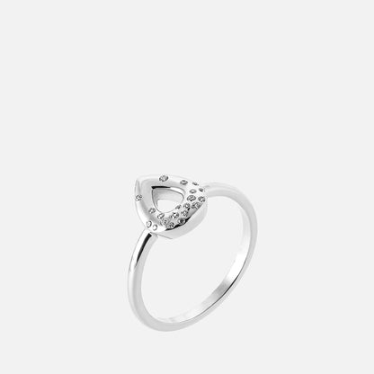 MKF Collection by Mia K. - Astraea Teardrop Medallion Ring